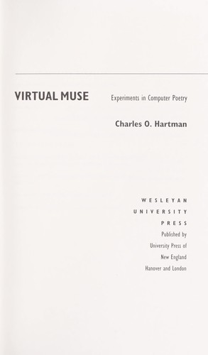 Virtual Muse: Experiments In Computer Poetry